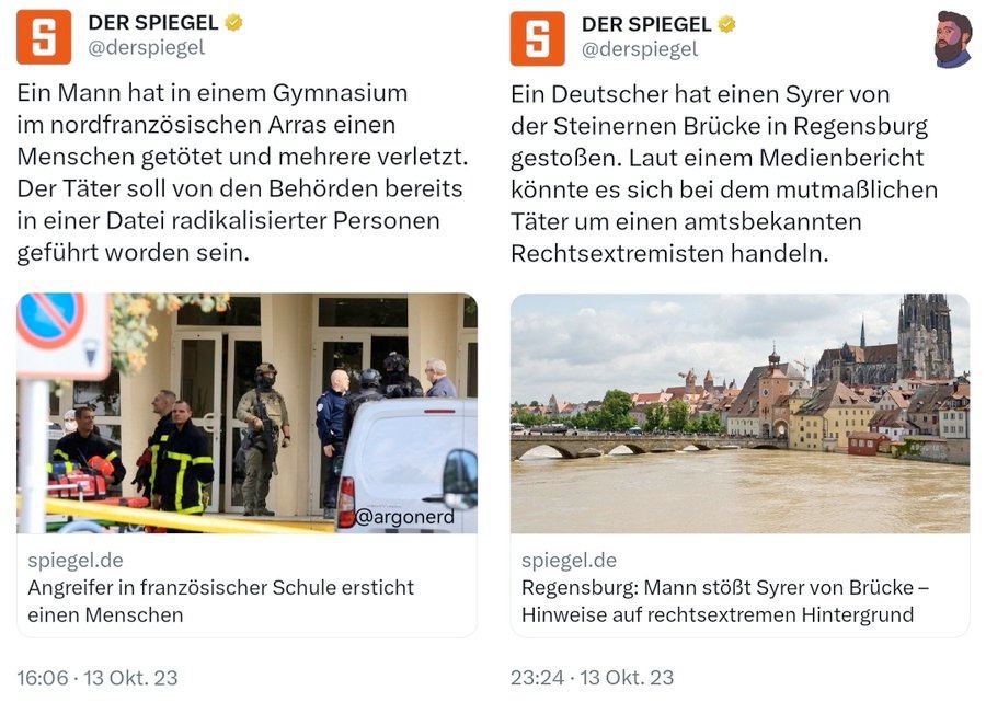 Herkunft nur, wenn es ins Narrativ passt