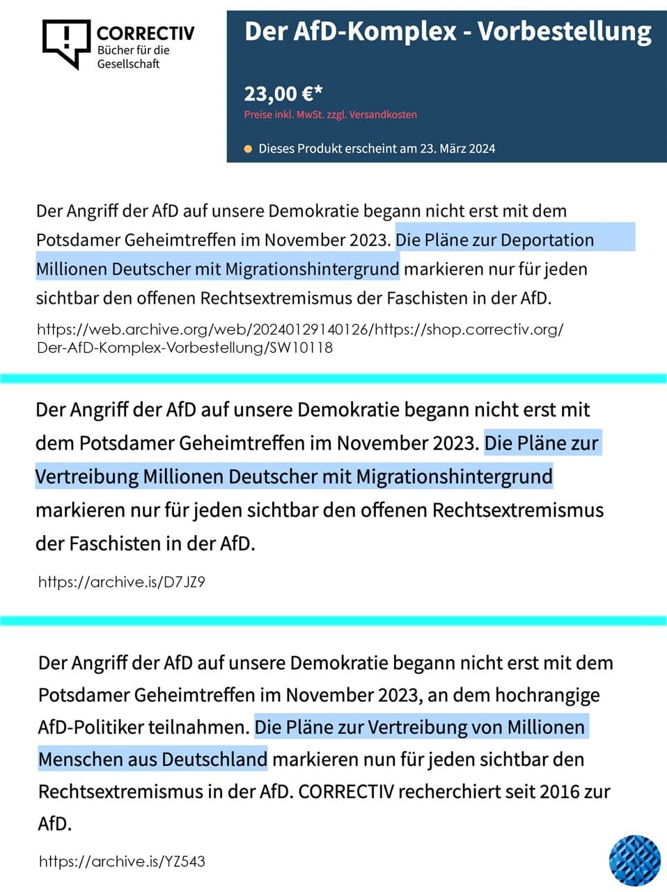 Import nach Datenbankcrash - Nummer 1151