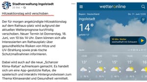 Wenn das "Klima" mal wieder nicht mitspielen will